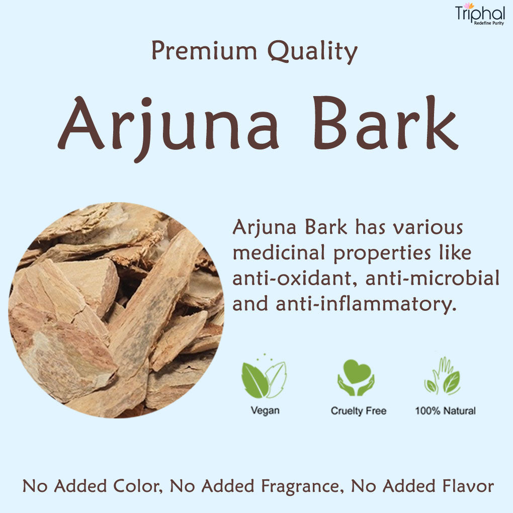 Arjuna Bark Powder by Triphal - 100% Pure and original churna