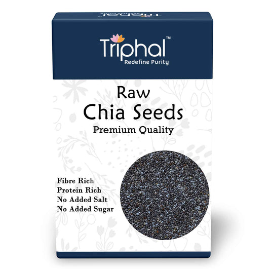 Triphal Raw Chia Seeds - Nutrient-Rich Superfood in a Convenient Box Packaging