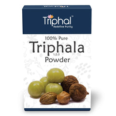 Triphala Powder by Triphal is made from the combination of three herbs amla, harad and behada